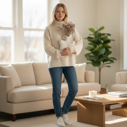 Female Form Sculpture Ceramic Vase Curvy Body Silhouette Goddess Home Decor | IREN Interior-IREN Interior