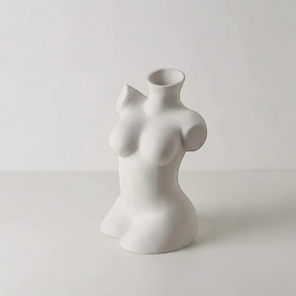 Female Form Sculpture Ceramic Vase Curvy Body Silhouette Goddess Home Decor | IREN Interior-IREN Interior