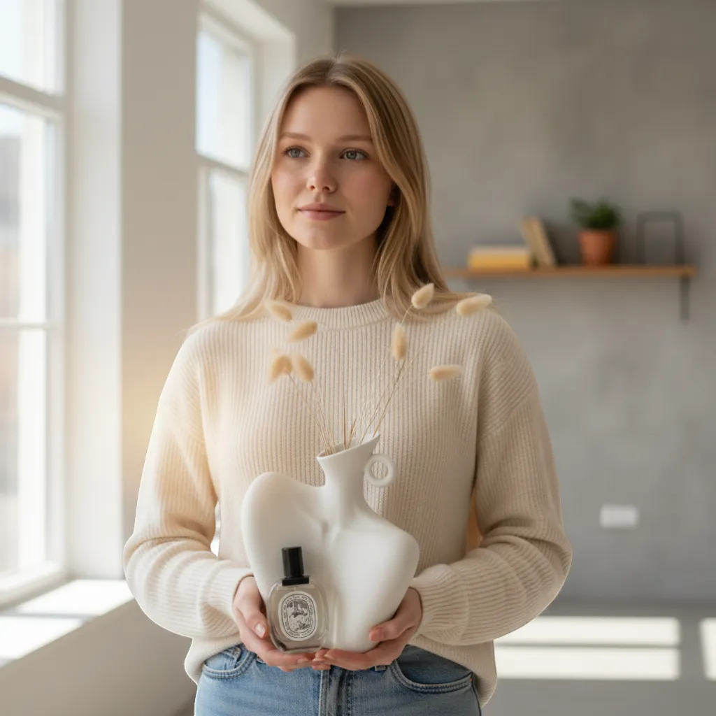 Female Form Sculpture Ceramic Vase Curvy Body Silhouette Goddess Home Decor | IREN Interior-IREN Interior