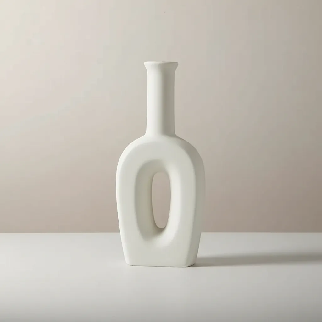 Handcrafted Nordic Ceramic Vase Minimalist Textured Pottery Home Decor | IREN Interior-IREN Interior