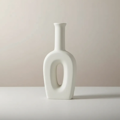 Handcrafted Nordic Ceramic Vase Minimalist Textured Pottery Home Decor | IREN Interior-IREN Interior