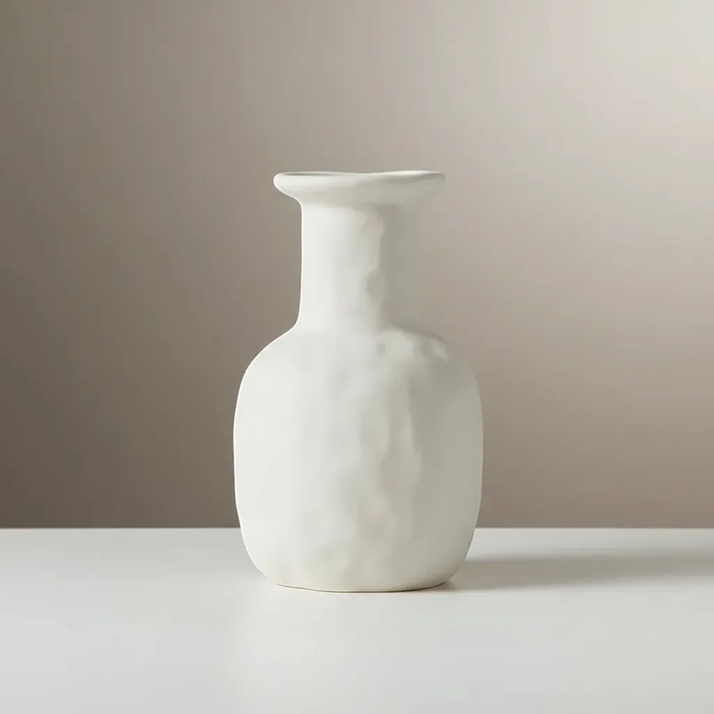 Handcrafted Nordic Ceramic Vase Minimalist Textured Pottery Home Decor | IREN Interior-IREN Interior