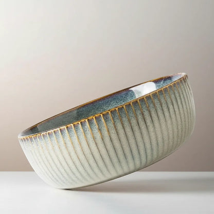 Japanese Ceramic Dinnerware Set Wabi-Sabi Stoneware Plates and Rice Bowls | IREN Interior-IREN Interior
