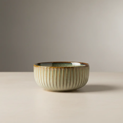 Japanese Ceramic Dinnerware Set Wabi-Sabi Stoneware Plates and Rice Bowls | IREN Interior-IREN Interior