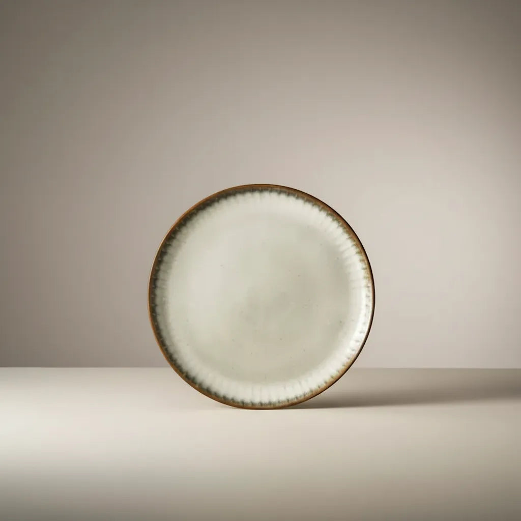 Japanese Ceramic Dinnerware Set Wabi-Sabi Stoneware Plates and Rice Bowls | IREN Interior-IREN Interior