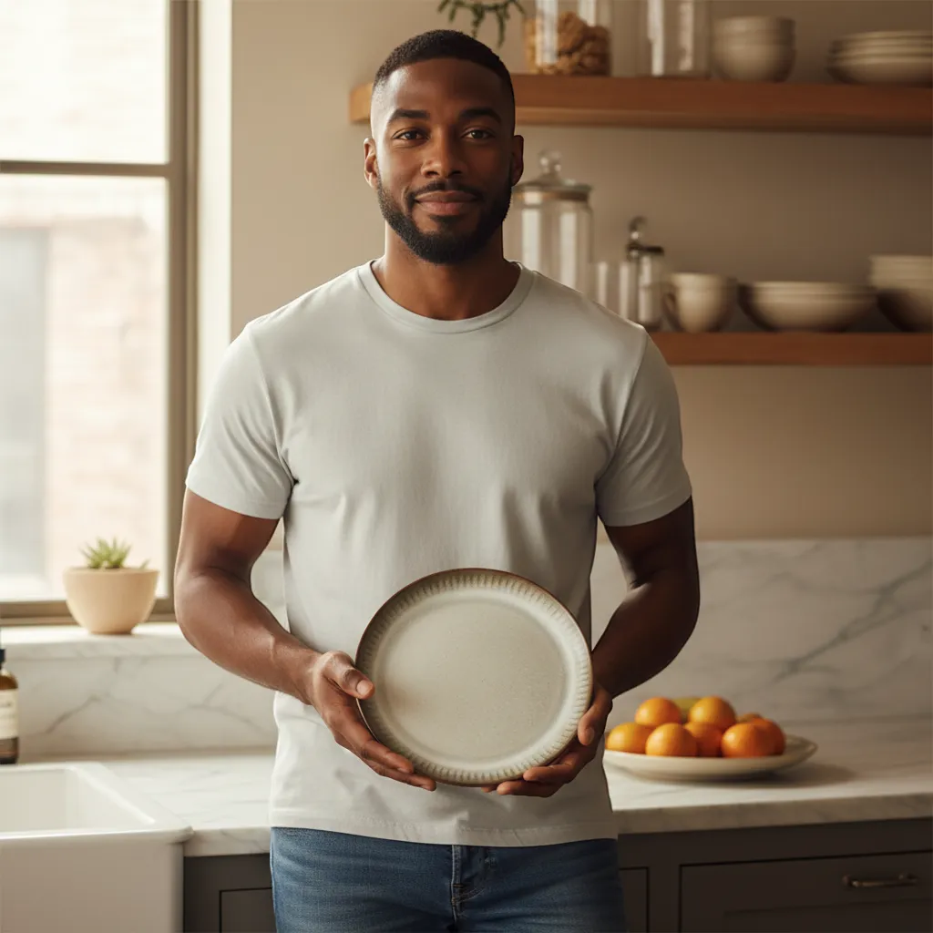 Japanese Ceramic Dinnerware Set Wabi-Sabi Stoneware Plates and Rice Bowls | IREN Interior-IREN Interior