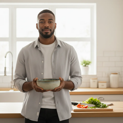 Japanese Ceramic Dinnerware Set Wabi-Sabi Stoneware Plates and Rice Bowls | IREN Interior-IREN Interior