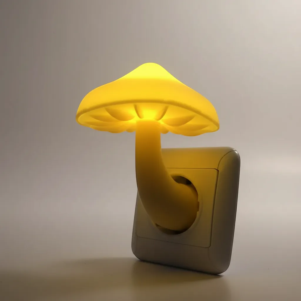 LED Mushroom Night Light Smart Dusk-to-Dawn Sensor Enchanted Forest Decor | IREN Interior-IREN Interior