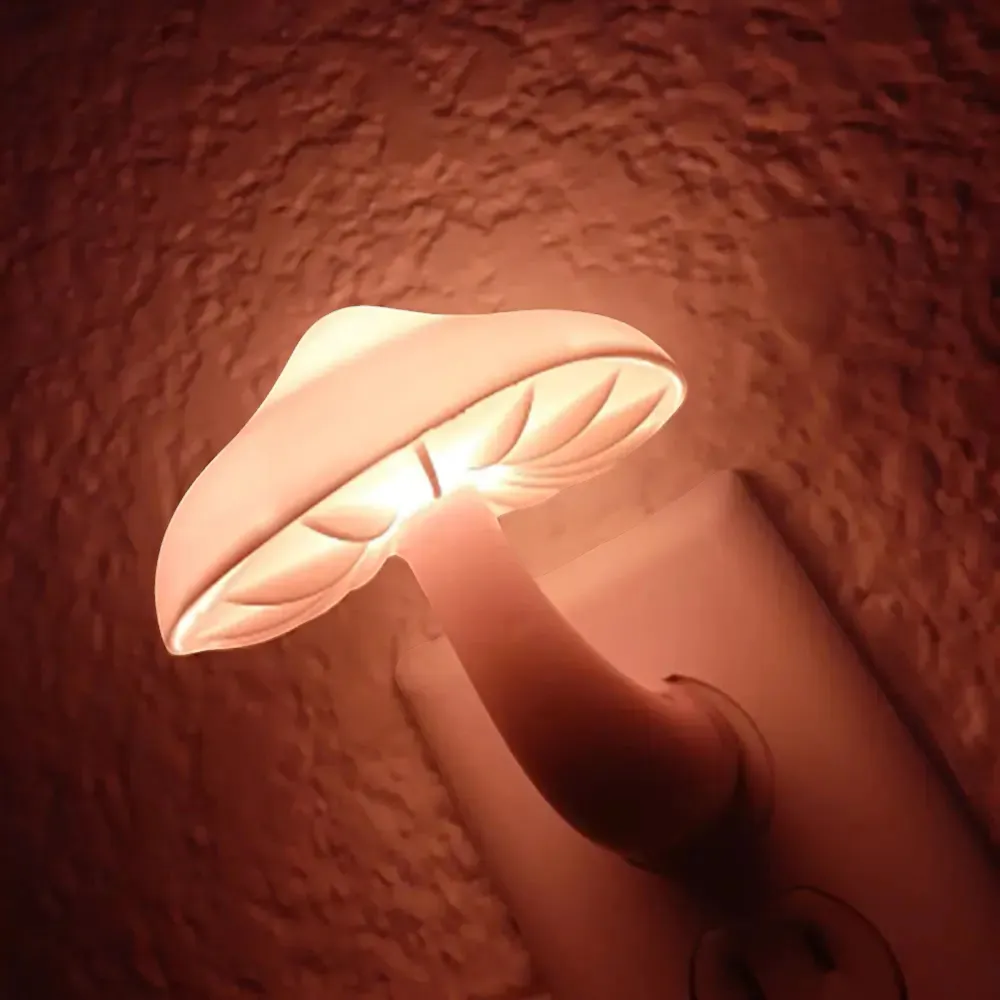 LED Mushroom Night Light Smart Dusk-to-Dawn Sensor Enchanted Forest Decor | IREN Interior-IREN Interior