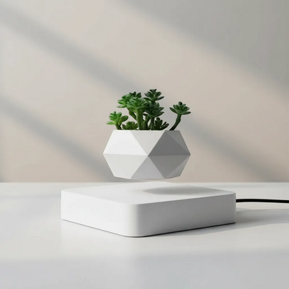 Magnetic Levitation Floating Plant Pot Anti-Gravity Rotating Bonsai Decor | IREN Interior-IREN Interior