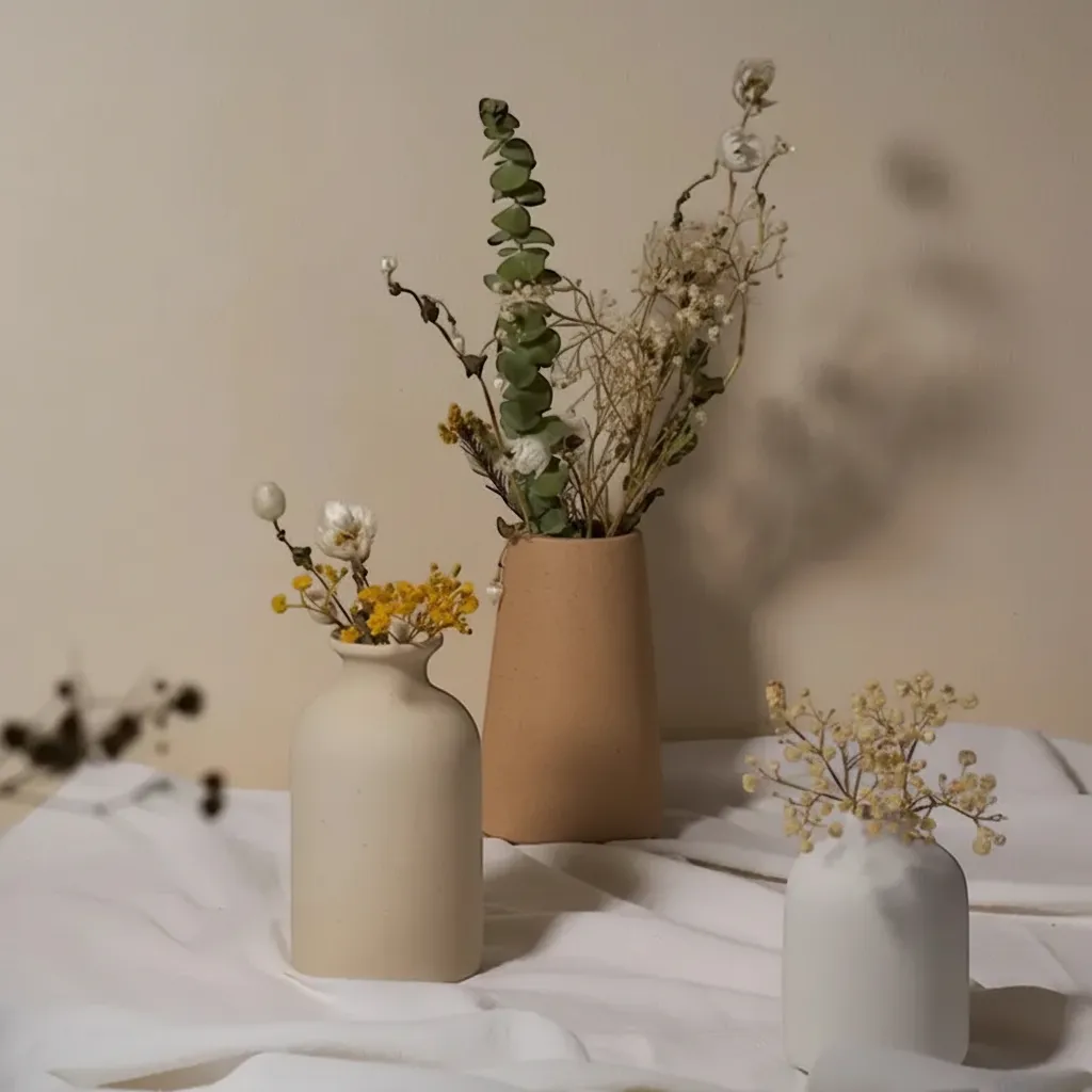 Minimalist Nordic Ceramic Vase – Premium Modernist Home Decor Centerpiece | IREN Interior-IREN Interior