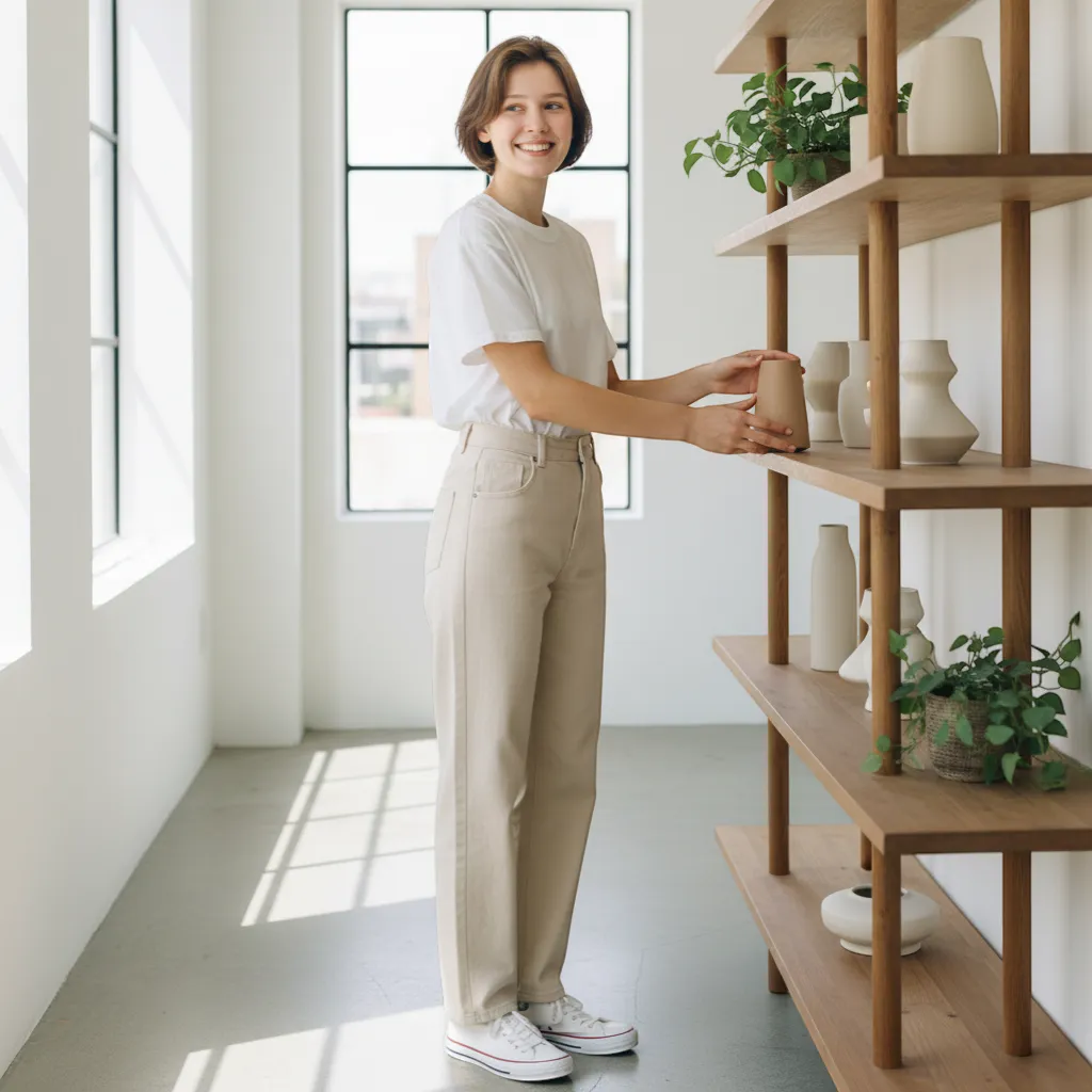 Minimalist Nordic Ceramic Vase – Premium Modernist Home Decor Centerpiece | IREN Interior-IREN Interior