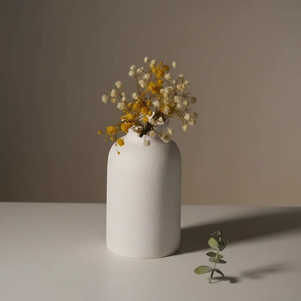 Minimalist Nordic Ceramic Vase – Premium Modernist Home Decor Centerpiece | IREN Interior-IREN Interior