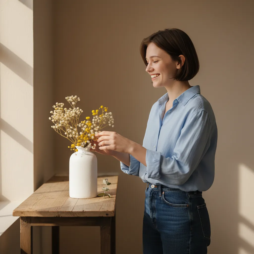 Minimalist Nordic Ceramic Vase – Premium Modernist Home Decor Centerpiece | IREN Interior-IREN Interior