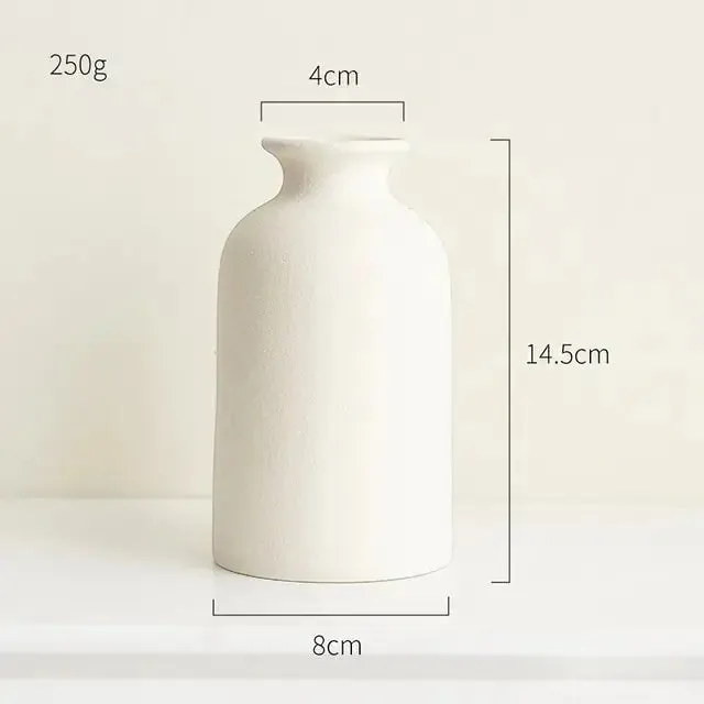 Modern Minimalist Ceramic Vase Nordic Home Decor Centerpiece for Flowers | IREN Interior-IREN Interior