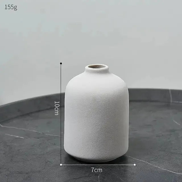 Modern Minimalist Ceramic Vase Nordic Home Decor Centerpiece for Flowers | IREN Interior-IREN Interior