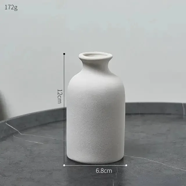 Modern Minimalist Ceramic Vase Nordic Home Decor Centerpiece for Flowers | IREN Interior-IREN Interior