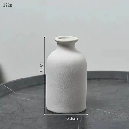 Modern Minimalist Ceramic Vase Nordic Home Decor Centerpiece for Flowers | IREN Interior-IREN Interior