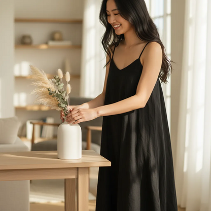 Modern Minimalist Ceramic Vase Nordic Home Decor Centerpiece for Flowers | IREN Interior-IREN Interior