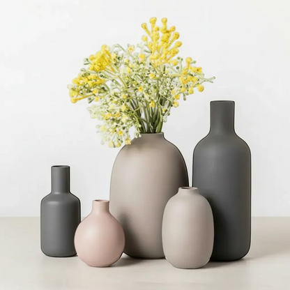 Modern Nordic Glass Vase Hand-Blown Transparent Floral Centerpiece Decor | IREN Interior-IREN Interior