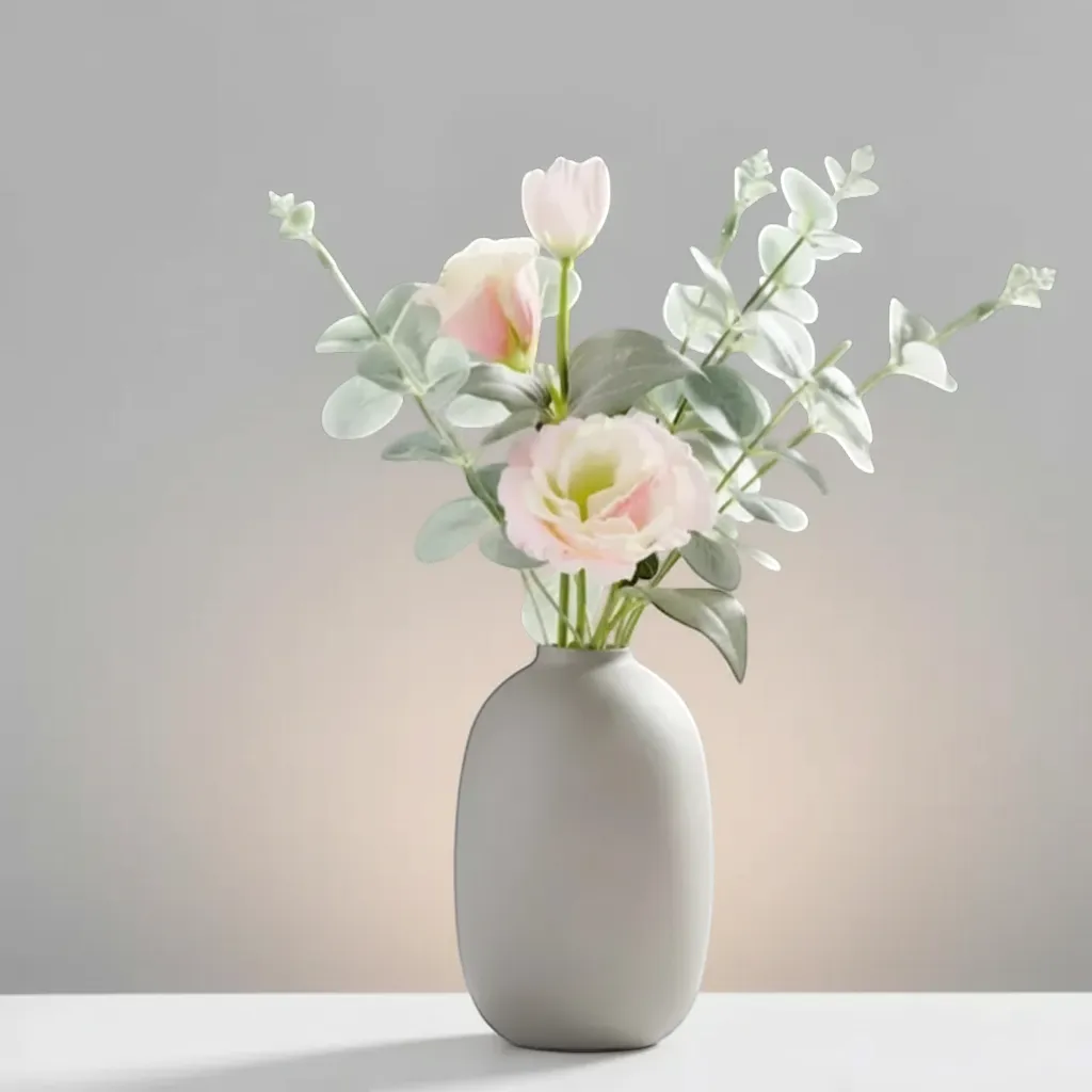 Modern Nordic Glass Vase Hand-Blown Transparent Floral Centerpiece Decor | IREN Interior-IREN Interior