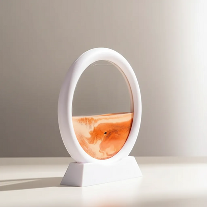 Moving Sand Art Picture 3D Dynamic Deep Sea Sandscape Round Glass Flowing Sand Decor | IREN Interior-IREN Interior