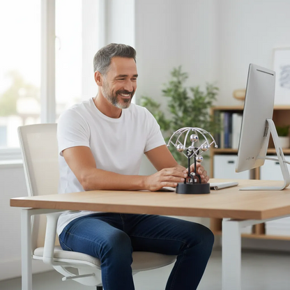 Newton Pendulum Miniature Physics Decor Kinetic Motion Executive Desk Toy | IREN Interior-IREN Interior