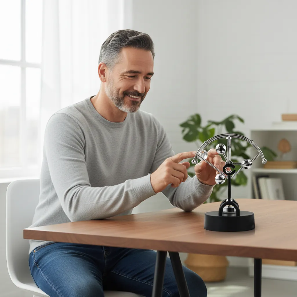 Newton Pendulum Miniature Physics Decor Kinetic Motion Executive Desk Toy | IREN Interior-IREN Interior