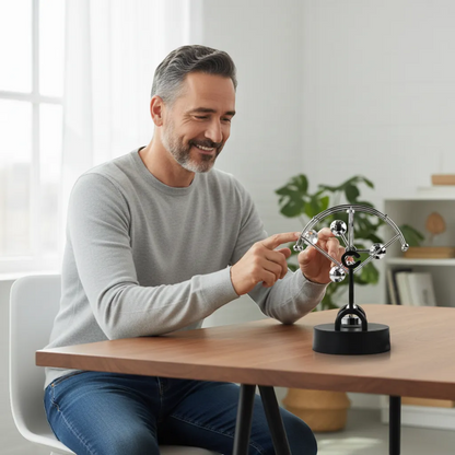 Newton Pendulum Miniature Physics Decor Kinetic Motion Executive Desk Toy | IREN Interior-IREN Interior