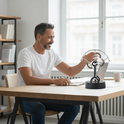 Newton Pendulum Miniature Physics Decor Kinetic Motion Executive Desk Toy | IREN Interior-IREN Interior