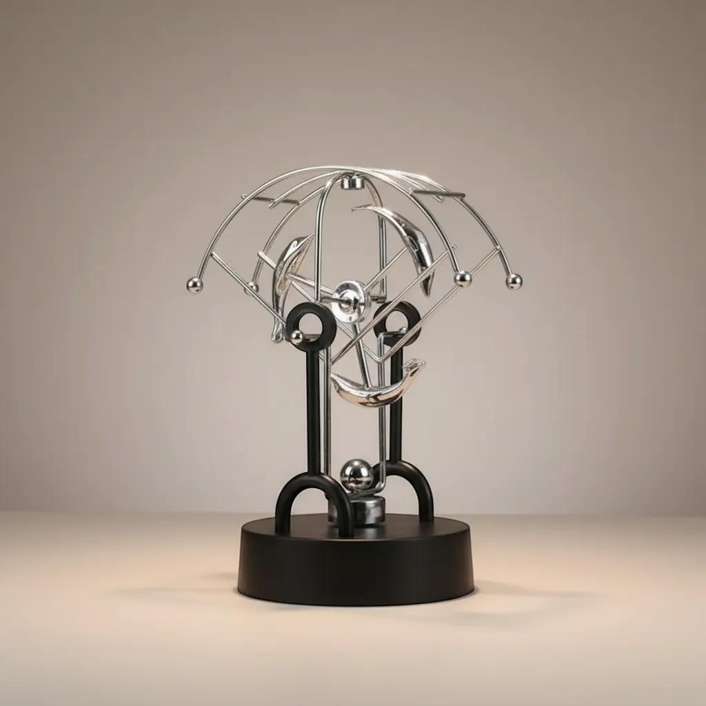 Newton Pendulum Miniature Physics Decor Kinetic Motion Executive Desk Toy | IREN Interior-IREN Interior