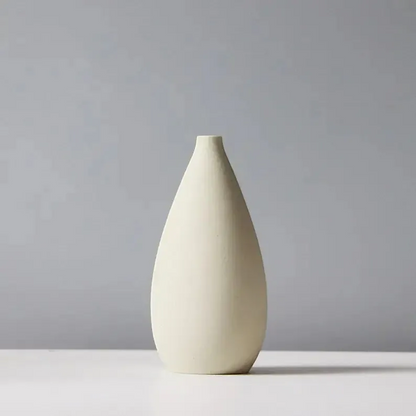 Nordic Ceramic Art Vase Minimalist Architectural Sculpture Flower Pot | IREN Interior-IREN Interior