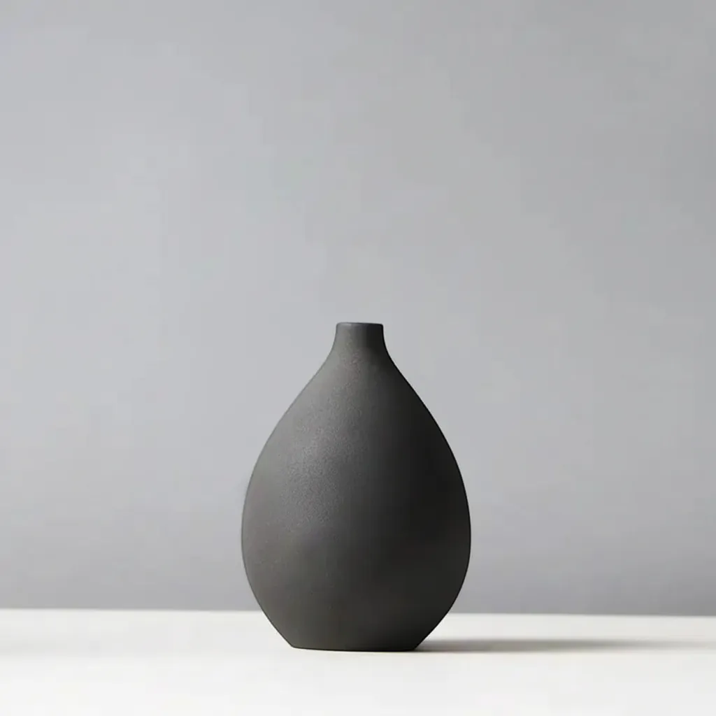 Nordic Ceramic Art Vase Minimalist Architectural Sculpture Flower Pot | IREN Interior-IREN Interior