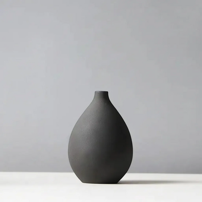 Nordic Ceramic Art Vase Minimalist Architectural Sculpture Flower Pot | IREN Interior-IREN Interior