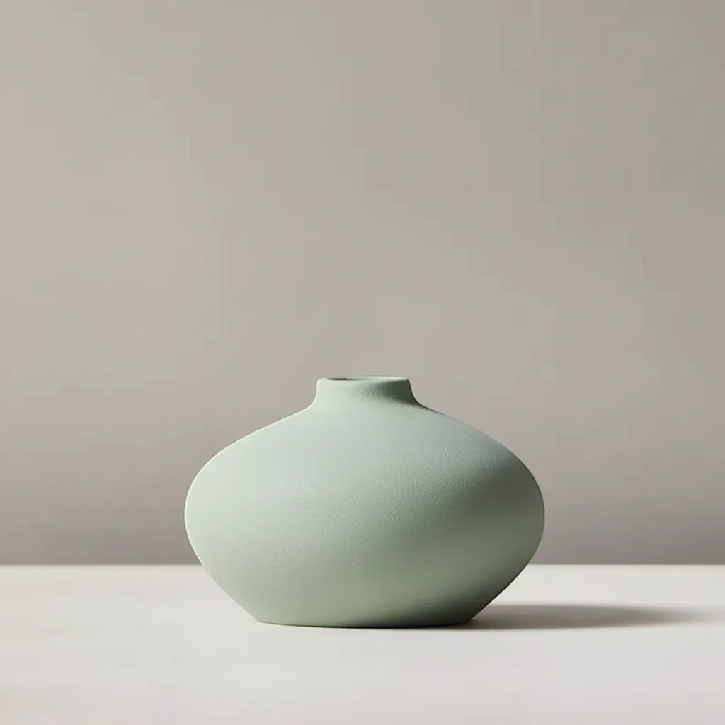 Nordic Ceramic Art Vase Minimalist Architectural Sculpture Flower Pot | IREN Interior-IREN Interior