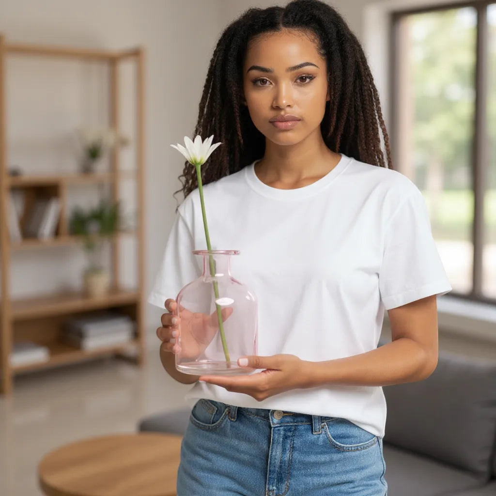Nordic Clear Glass Flower Vase Minimalist Hydroponic Floral Centerpiece | IREN Interior-IREN Interior