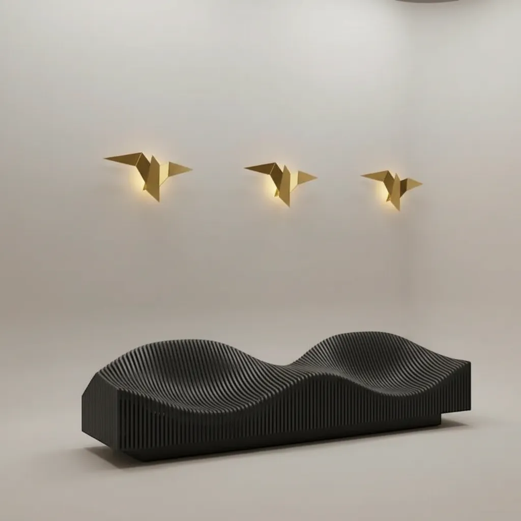 Nordic Iron Bird Wall Lamp Minimalist Modern LED Sconce Light | IREN Interior-IREN Interior
