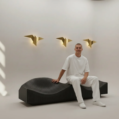 Nordic Iron Bird Wall Lamp Minimalist Modern LED Sconce Light | IREN Interior-IREN Interior