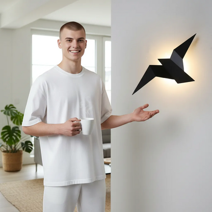 Nordic Iron Bird Wall Lamp Minimalist Modern LED Sconce Light | IREN Interior-IREN Interior