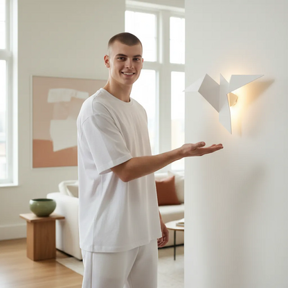 Nordic Iron Bird Wall Lamp Minimalist Modern LED Sconce Light | IREN Interior-IREN Interior