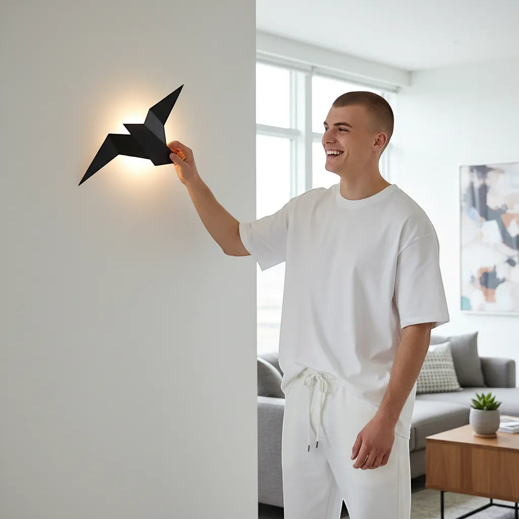 Nordic Iron Bird Wall Lamp Minimalist Modern LED Sconce Light | IREN Interior-IREN Interior