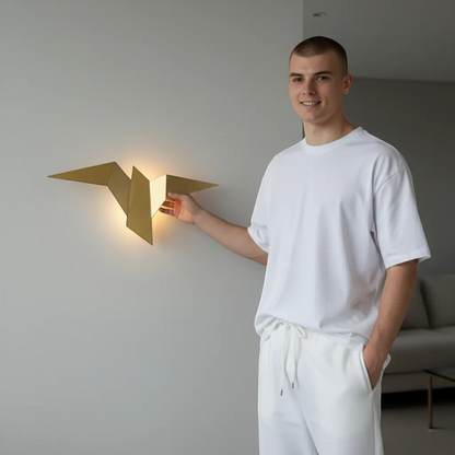 Nordic Iron Bird Wall Lamp Minimalist Modern LED Sconce Light | IREN Interior-IREN Interior