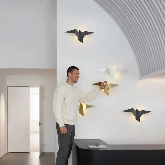 Nordic Iron Bird Wall Lamp Minimalist Modern LED Sconce Light | IREN Interior-IREN Interior