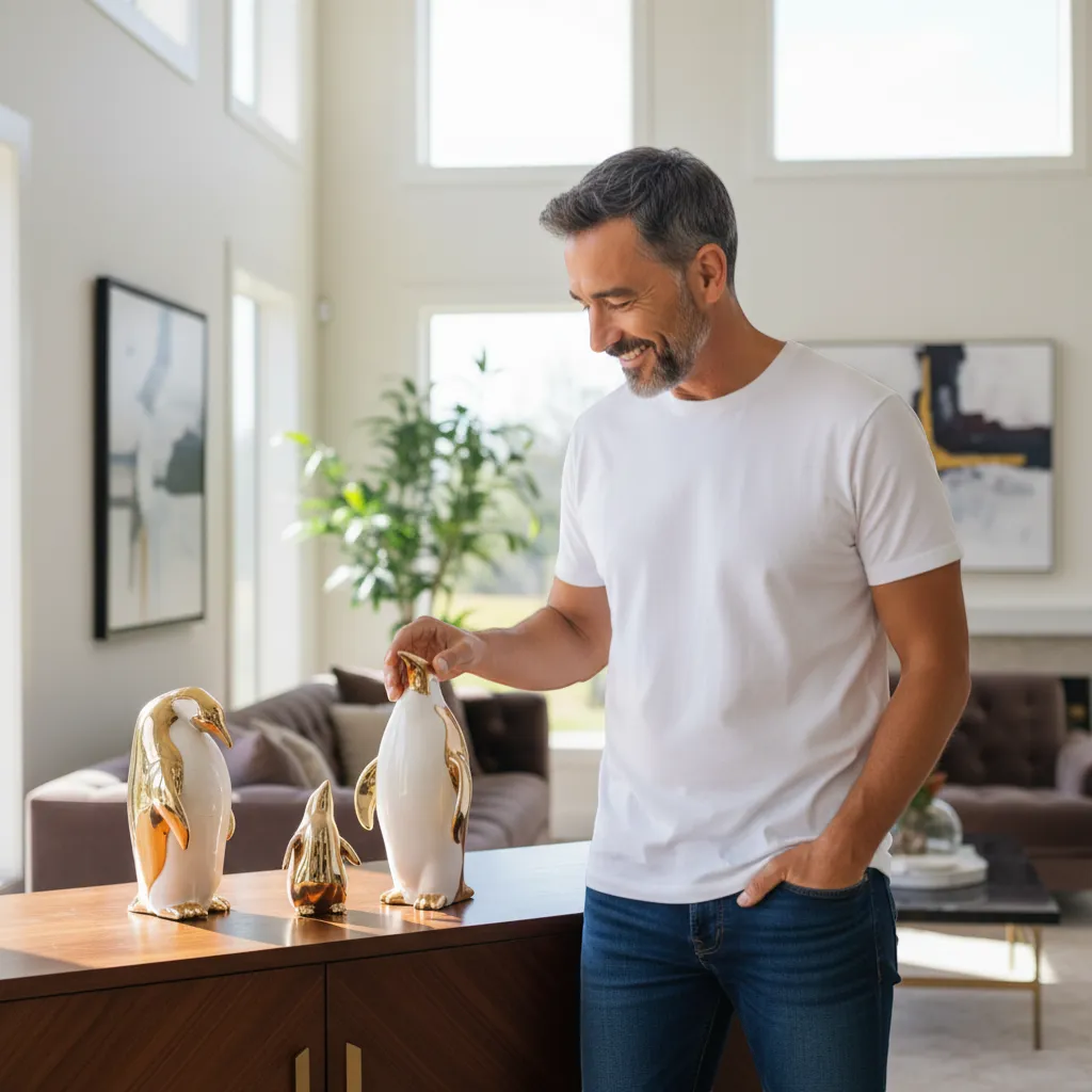 Whimsical Penguin Home Decor Accents & Unique Animal Figurines | IREN Interior-IREN Interior